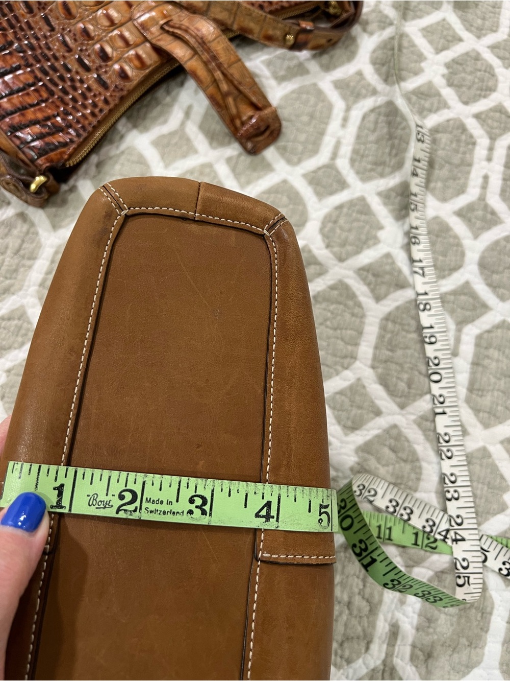 Coach Brown Signature Canvas Shoulder Bag with Leather Tassel - Picture 9 of 9
